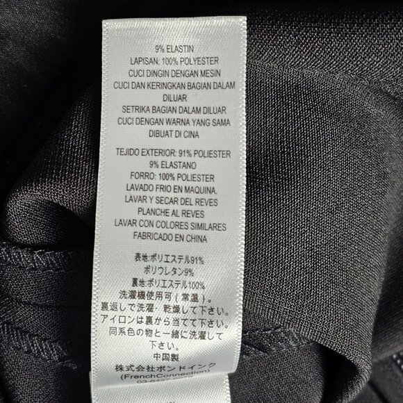 French Connection Whisper Ruffle Black Jumpsuit - Picture 10 of 12